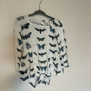 Kate Quinn Moths Long Sleeve Ballerina